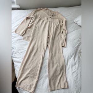 Elegant Cream Women's Pants & Jumpsuit Set